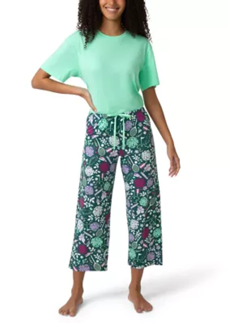 All Things Floral Pajama Capri Pants