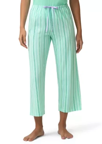 a Swing and Stripe Pajama Capri Pants