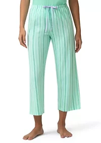 a Swing and Stripe Pajama Capri Pants
