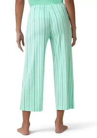 a Swing and Stripe Pajama Capri Pants