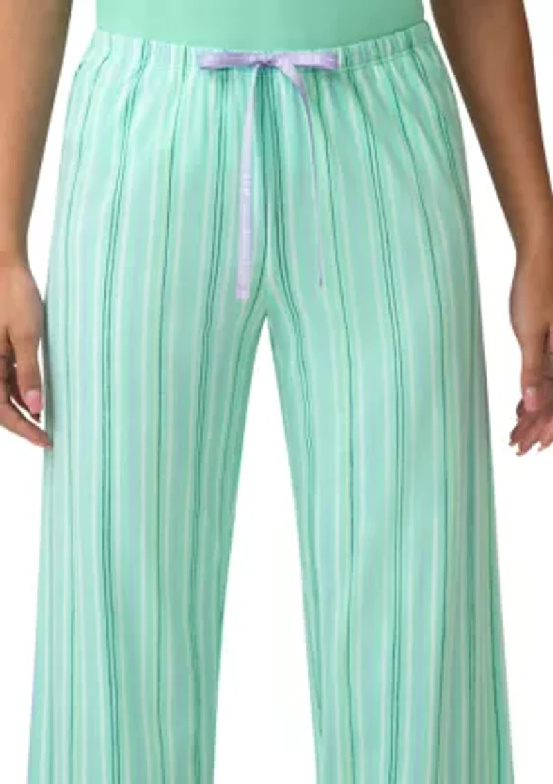 a Swing and Stripe Pajama Capri Pants