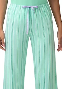 a Swing and Stripe Pajama Capri Pants