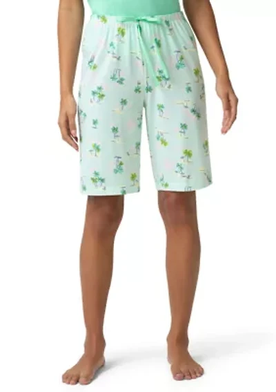 Calm Under Palms Pajama Bermuda Shorts