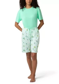 Calm Under Palms Pajama Bermuda Shorts