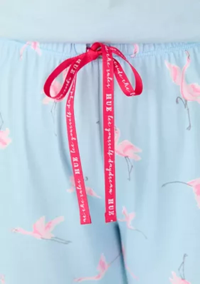 Plus Fly Flamingos Pajama Pants
