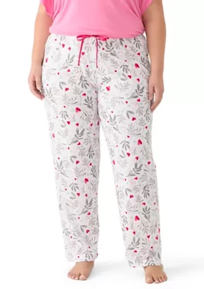 Plus My Heart Petals Pajama Pants