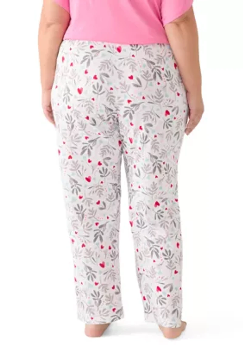 Plus My Heart Petals Pajama Pants