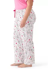 Plus My Heart Petals Pajama Pants
