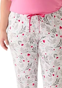 Plus My Heart Petals Pajama Pants