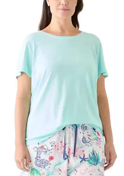 Plus Short Sleeve Sleep T-Shirt