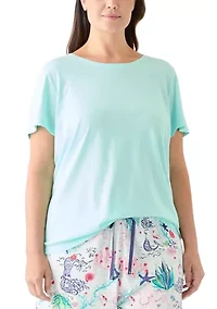 Plus Short Sleeve Sleep T-Shirt