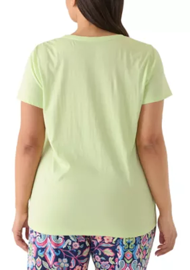 Plus Short Sleeve Sleep T-Shirt