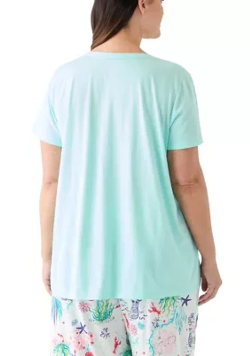 Plus Short Sleeve Sleep T-Shirt