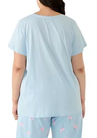 Plus Short Sleeve Sleep T-Shirt