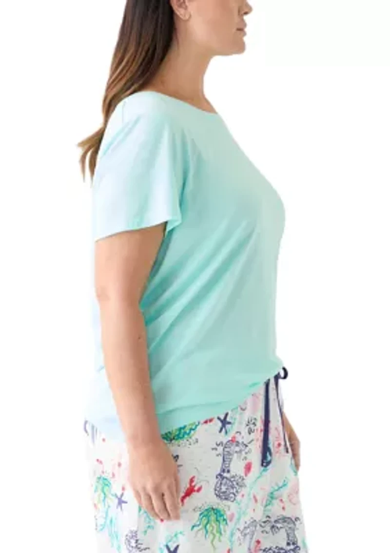 Plus Short Sleeve Sleep T-Shirt