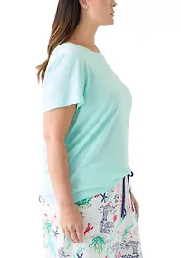 Plus Short Sleeve Sleep T-Shirt