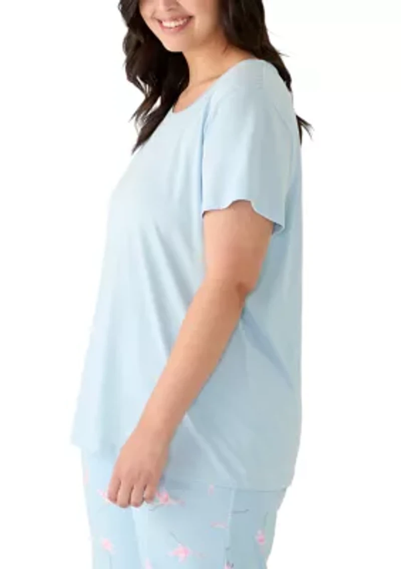 Plus Short Sleeve Sleep T-Shirt