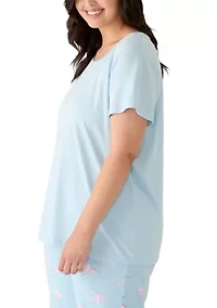 Plus Short Sleeve Sleep T-Shirt