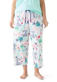 Plus Underwater Wonder Capri Pajama Pants