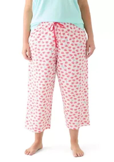 Plus Cooling Off Crabs Capri Pajama Pants