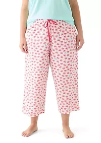 Plus Cooling Off Crabs Capri Pajama Pants