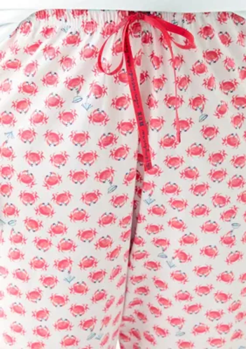 Plus Cooling Off Crabs Capri Pajama Pants