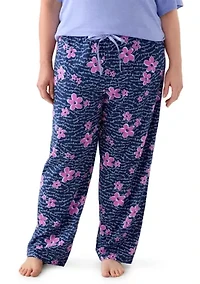 Plus Printed Pajama Pants