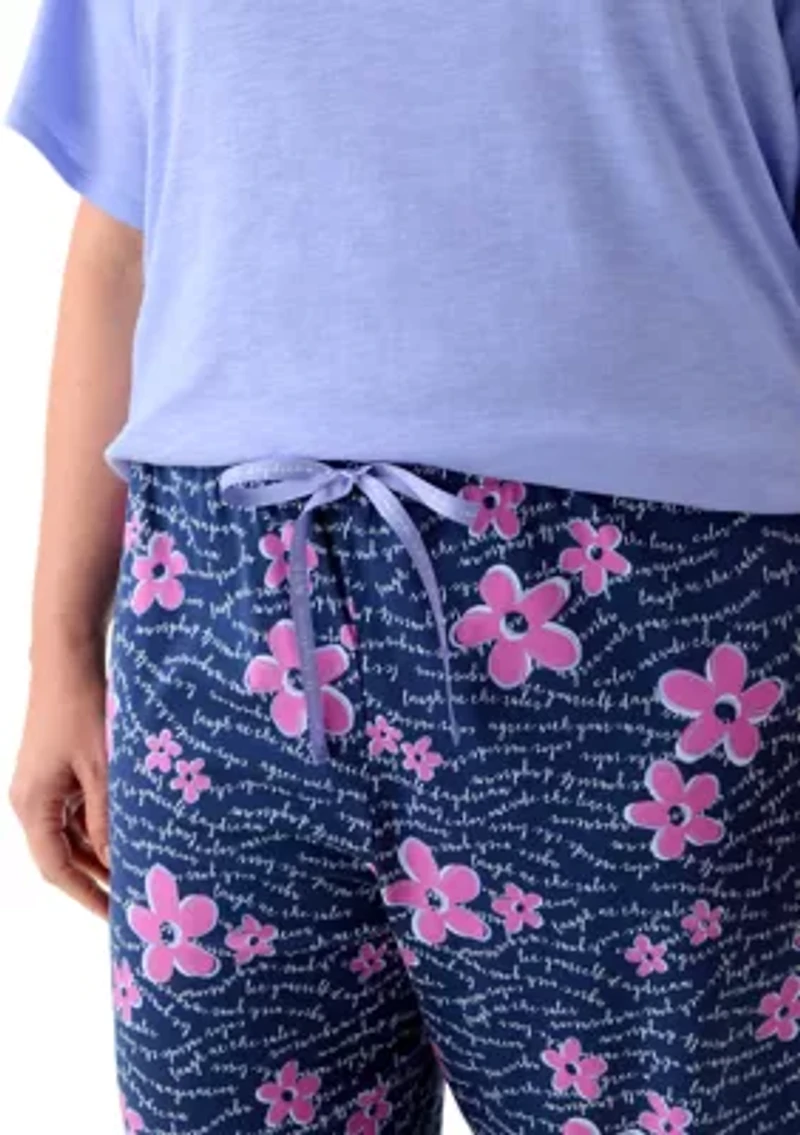 Plus Printed Pajama Pants