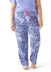 Plus Printed Pajama Pants