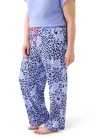 Plus Printed Pajama Pants