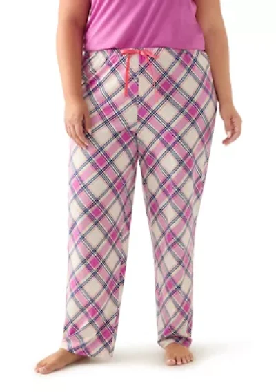 Plus Printed Pajama Pants