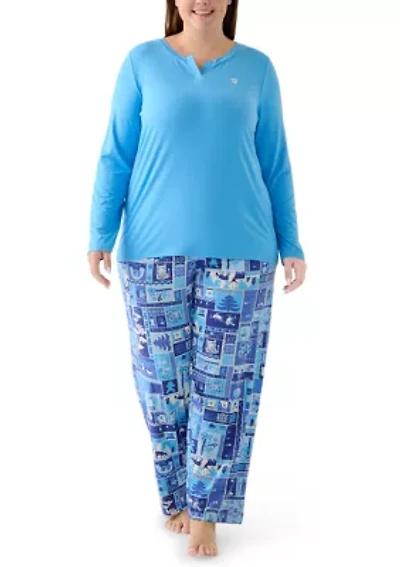 Plus Timeless Folded Pajama Set