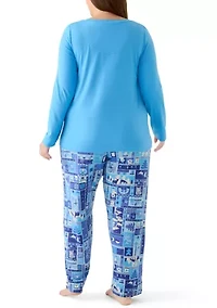 Plus Timeless Folded Pajama Set