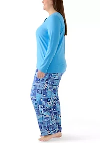Plus Timeless Folded Pajama Set