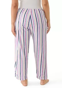 Plus Sweetest Striped Pajama Pants