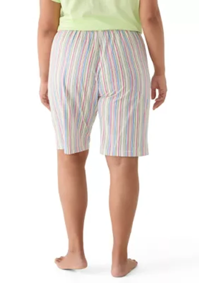 Plus Straight N Narrow Pajama Shorts