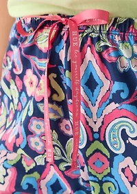 Plus Spring Arrival Ikat Capri Pajama Pants