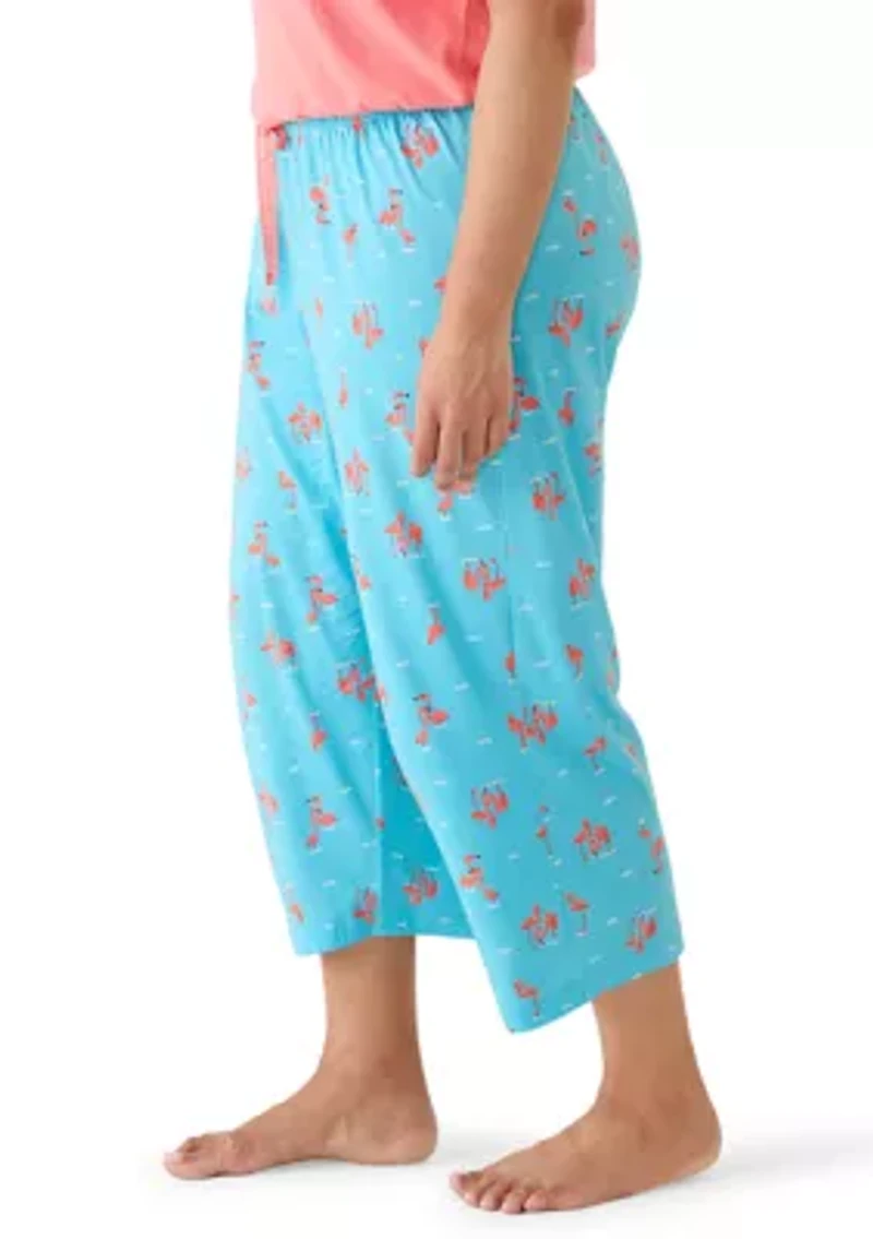 Women's Flamingo Bay Capri Pajama Pants