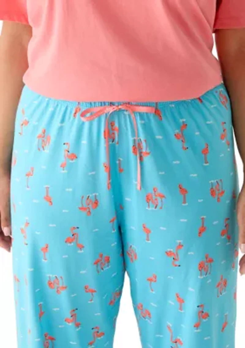 Women's Flamingo Bay Capri Pajama Pants