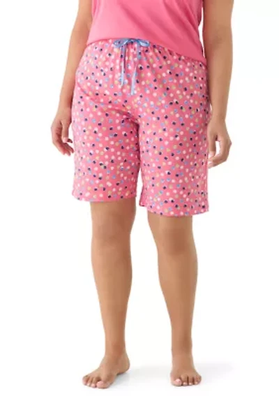 Plus Chalk Dot Pajama Shorts