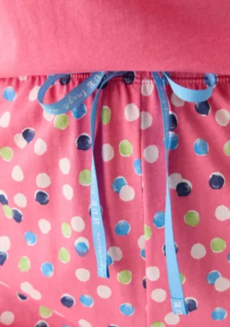 Plus Chalk Dot Pajama Shorts