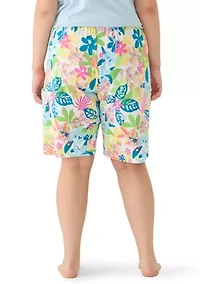 Fun Time Floral Pajama Bermuda Shorts