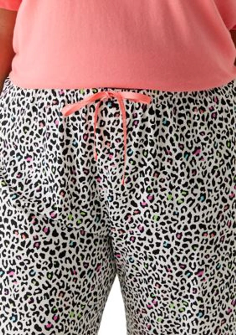 Women's Little Leopard Bermuda Pajama Shorts