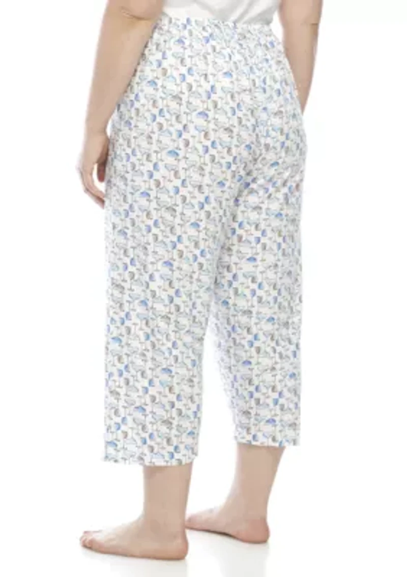 Icy Margarita Capri Pants