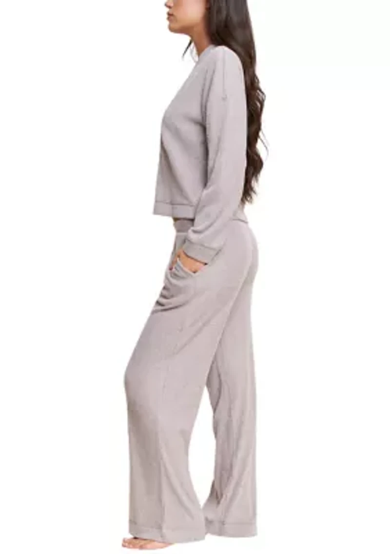 Cozy Up Brushed Rib Cardigan Set