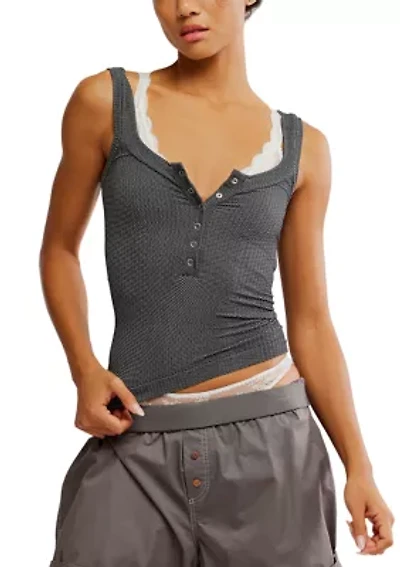 Clean Slate Henley Tank Top