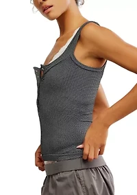 Clean Slate Henley Tank Top