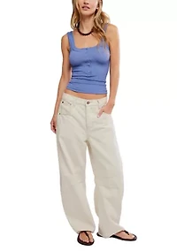 Clean Slate Henley Tank Top