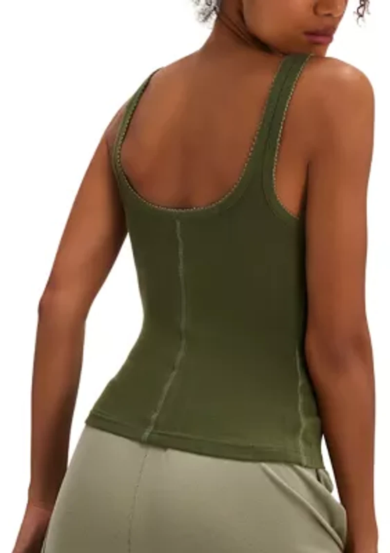 End Game Pointelle Knit Tank Top