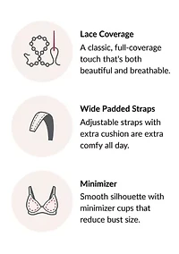 Full Figure Plus MagicLift Minimizer Bra Wirefree #1003